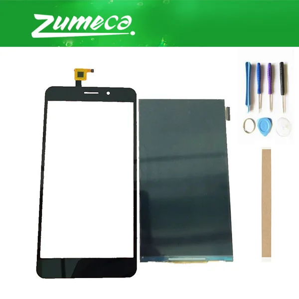 

High Quality For THL T9 T9 Pro LCD Display Screen+ Touch Screen Digitizer Touch Panel Lens Glass Black Color With Tape&Tool