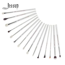 Jessup Brand Pearl White/Silver Professional Makeup Brushes Set Make up Brush Tools kit Eye Liner Shader T237 Jessup Brand Pearl White/Silver Professional Makeup Brushes Set Make up Brush Tools kit Eye Liner Shader T237