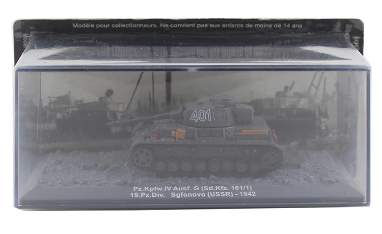 

IXO 1/72 Pz.Kpfw.IV Ausf.G Sd.Kfz.161/1 Tank model Alloy collection model Holiday gift