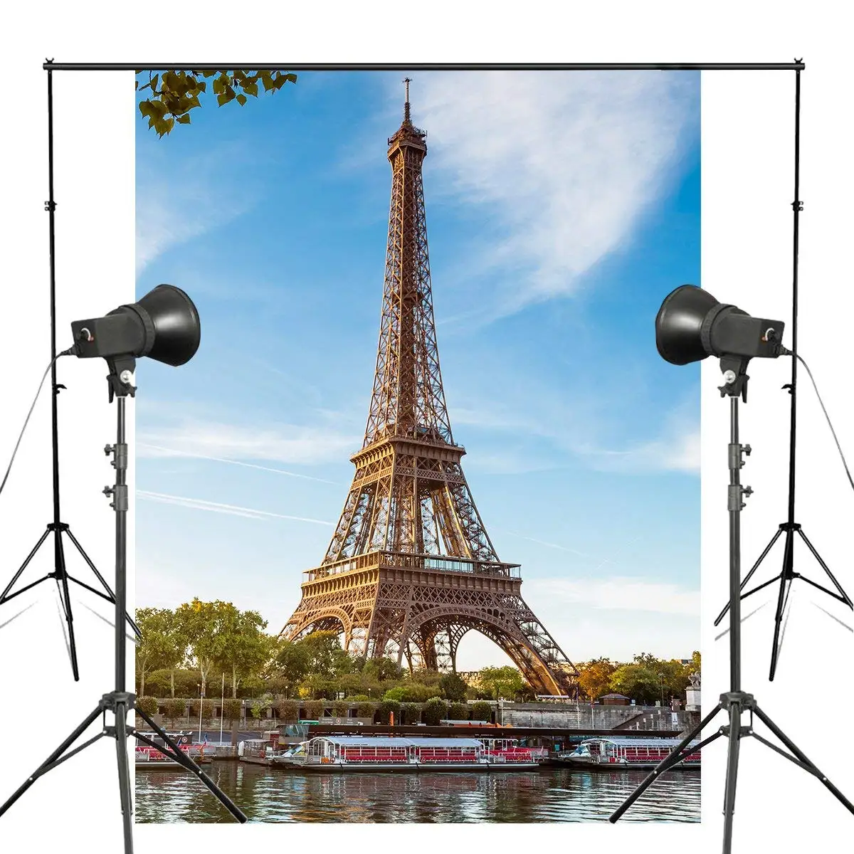 5x7ft Эйфелева башня Парижа фон для фотосъемки голубое небо корабль архитектурный