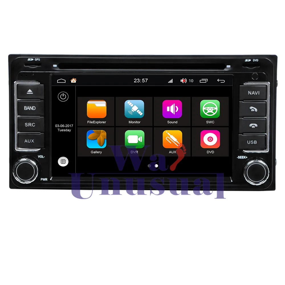 Best WANUSUAL 6.2" WINCA S190 Android 7.1 Quad Core 2G+16G Car Multimedia Player for Toyota old Corolla with GPS BT WIFI 1024*600 Map 1