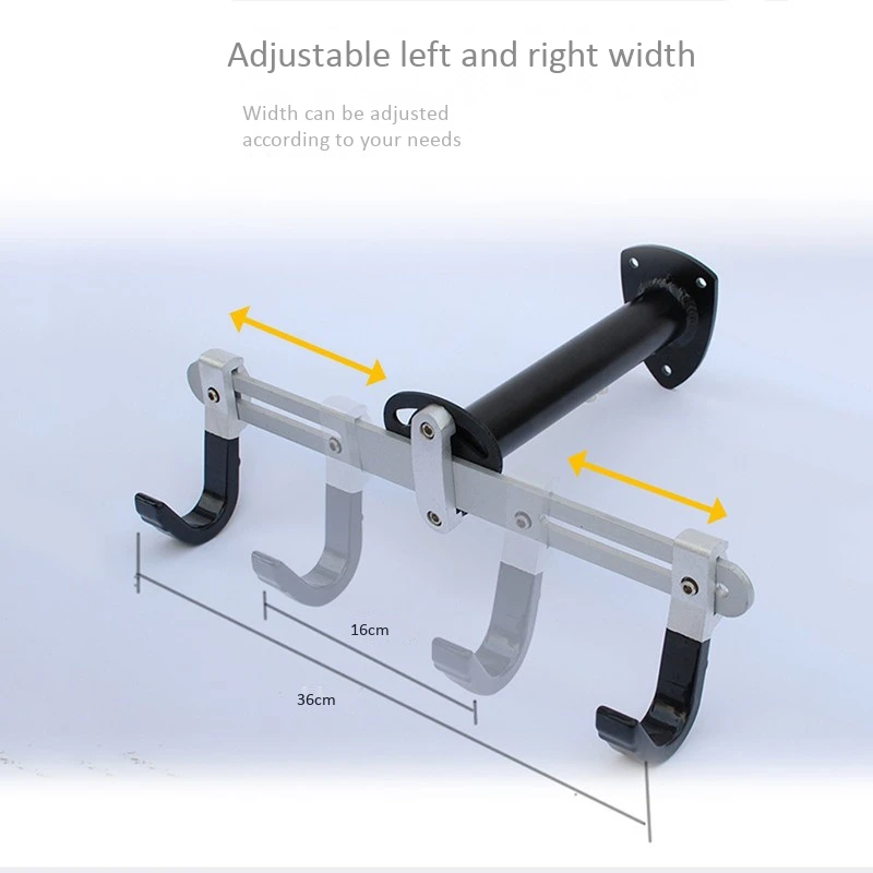 Регулируемая велосипедная Вешалка с крюком, настенная велосипедная стойка для хранения, велосипедная настенная вешалка с крюком для тяжелых велосипедов для внутреннего использования