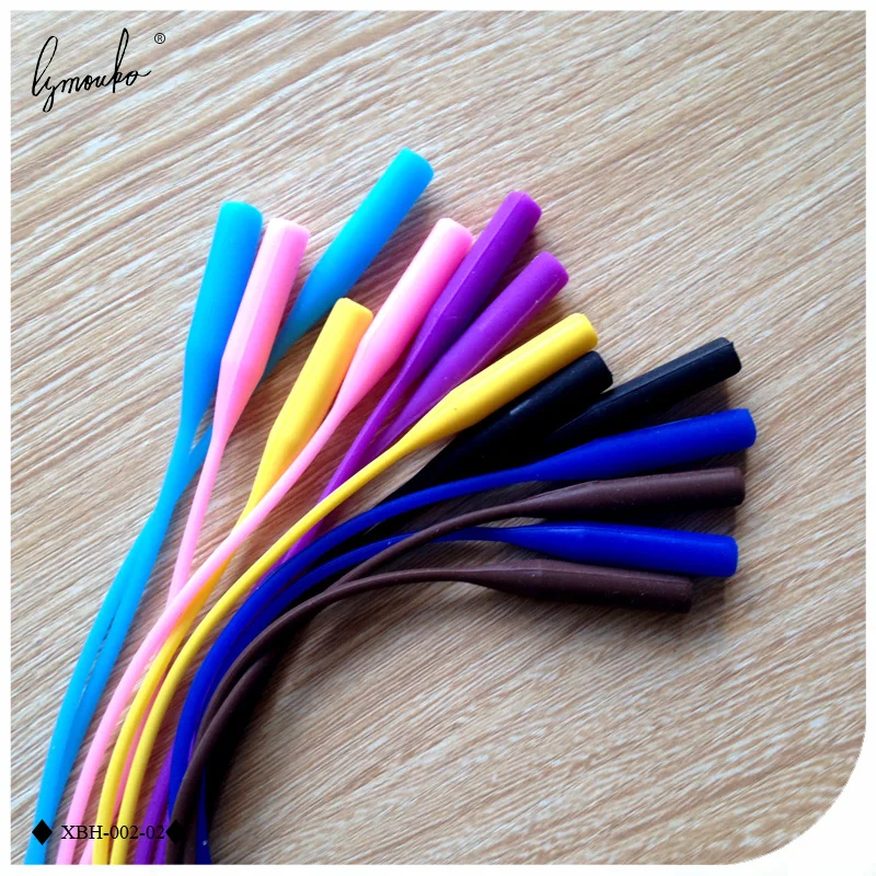 Glasses straps Lymouko 2pcs/Lot High Elastic Anti Slip Silicone Sunglasses Glasses Cords Lanyard Eyeglasses Chain Cord Holder String Rope