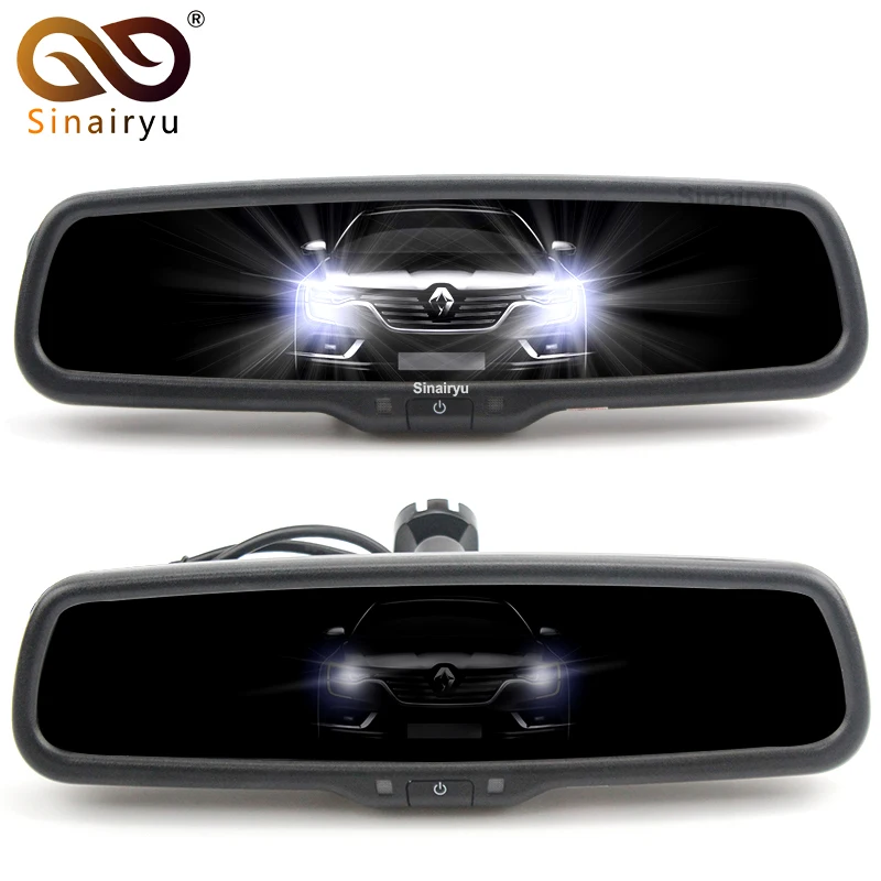 Sinairyu Clear Mirror Auto Dimming Interior Rear View Mirror Electronic