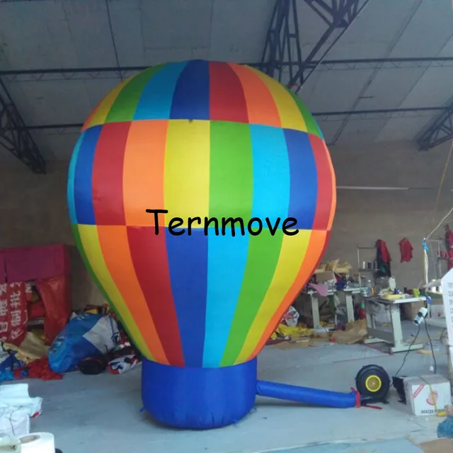 inflatable replica advertising rooftop standing hot air balloon model
