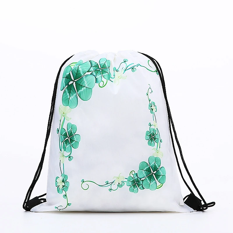 2019 New Cotton Drawstring Bag Backpack String Bags Rammstein Drawstring Backpack Irish Festival Baby Girl String Backpack