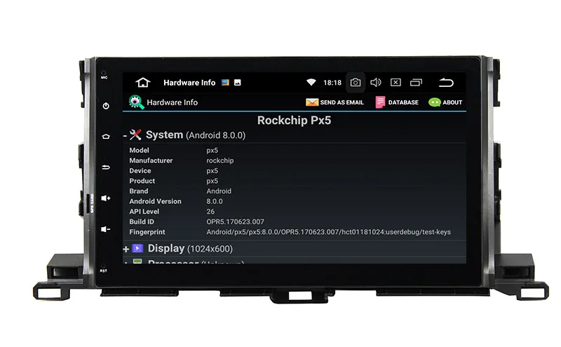 Автомагнитола Belsee для Toyota Highlander 4 3 дюймовый IPS экран Android 10 1 Гб Wi Fi Bluetooth GPS