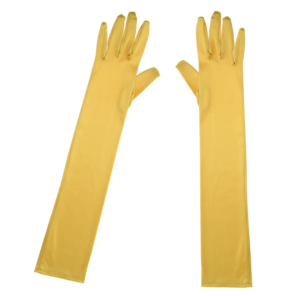 Fashion Stretch Long Finger Gloves Wedding Bridal Opera Party Prom Fancy Corset Evening Dress stretchy comfortable Gloves