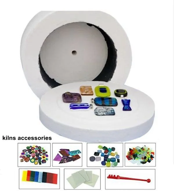 Extra Large Microwave Kiln Kit For Glass Fusing 8pcs set Fusing Glass