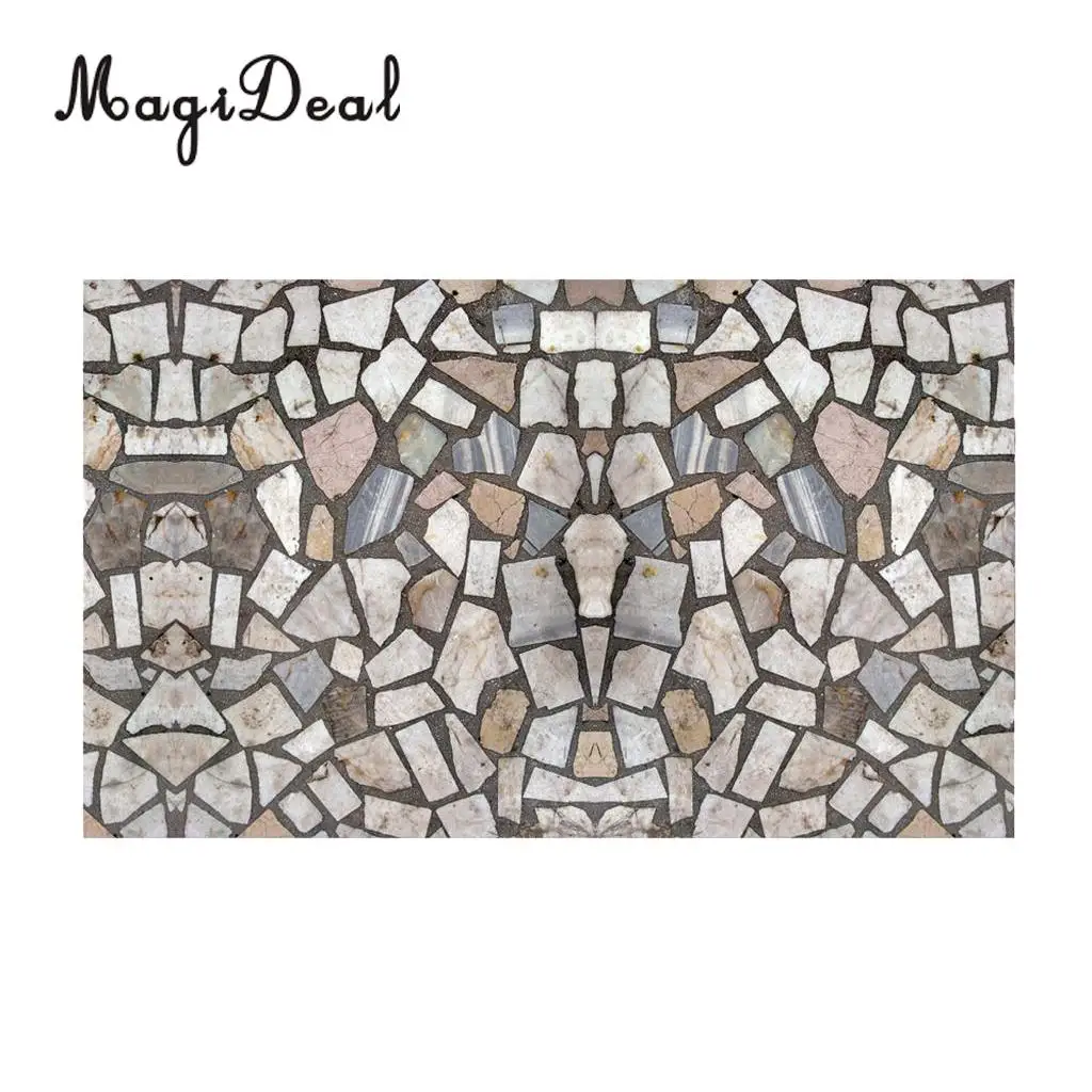 MagiDeal Home Decor Self-adhesive Cobblestones Murals Bathroom Kitchen Floor Stickers Wall Decals