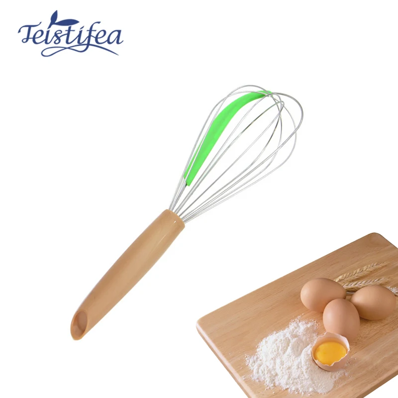 Teistifea 1pc Manual Handheld Egg Blender 2 In 1 Egg Whisk With Batter