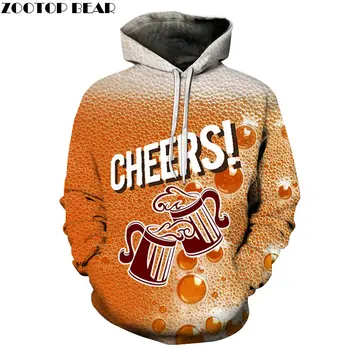 

Pretender Men Hoodies Round Neck Long Sleeve Sweatshirts Beer Tracksuits Casual 3d Pullover 2019 Fashion Streetwears ZOOTOPBEAR