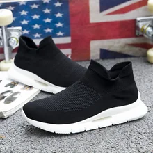 

Men Sneakers Mesh Socks Sports Shoes Male Running Shoes Slip-on Breathable Masculino Jogging Shoes Zapatillas Hombre Deportiva