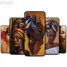 Colorful art african girl Printing Silicone Case for Oneplus 7 7Pro 5T 6 6T Black Soft Case for Oneplus 7 7 Pro TPU Phone Cover