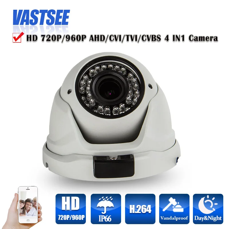 720P/960P AHD/TVI/CVI/CVBS CCTV camera 4 in 1 Cameras OV sensor metal IR dome zomm lens indoor security cameras de seguranca