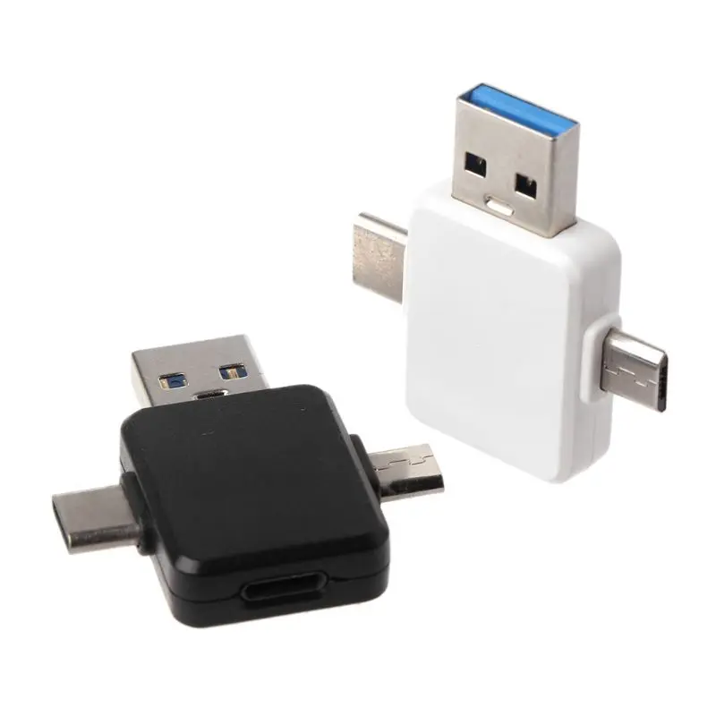 

8Pin for Lightning Female to USB+Type C + Micro USB Male Charging Converter Connector Adapter for Android Smartphone Tablet