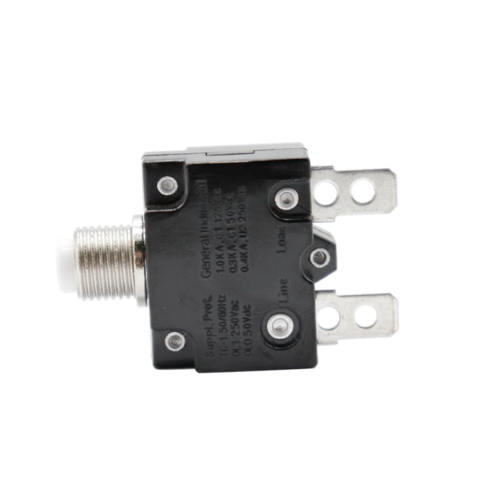 12V-24V Push Button Resettable Circuit Breaker with 2 Quick Terminals 15AMP Excessive Current High Sensitivity