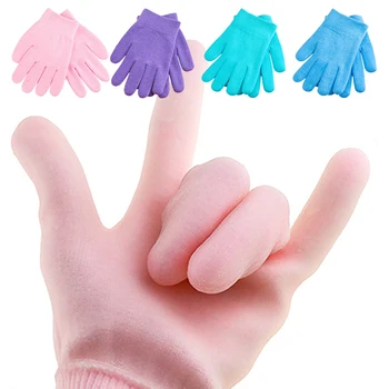 

Hot SPA Gel Reusable Gloves Hand Soft Moisturizing Cleansing Mask Exfoliating Finger Mask Hands Care Silicone Gel Glove