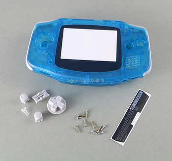 

Green & Blue For Gameboy Advance Glow in the Dark Plastic Shell Case Housing w Screen For GBA Luminous case Cover