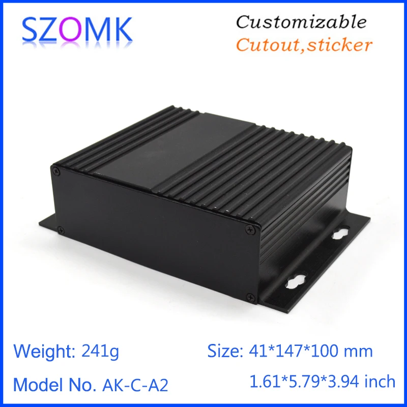 

1 piece 41*147*100mm new hot selling extrusion aluminum enclosure for pcb device box instrument enclosure aluminum housing case