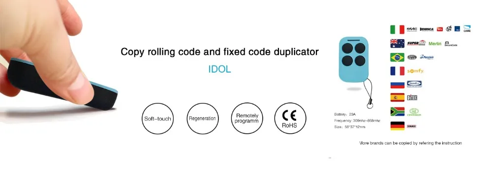 Универсальные ворота гаражные двери открывалка Дубликатор клонирование дистанционное управление идол