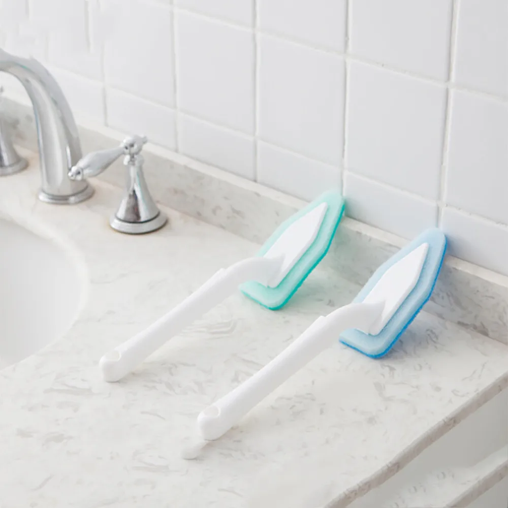 

Universal Kitchen Bathroom Long Handle Multifunctional Triangular Sponge Brush Magic Cleaning Brushes Easy to clean Wash Brushes