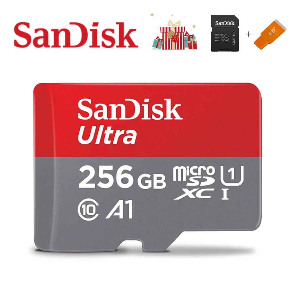 Карта памяти SanDisk A1, 400 ГБ, 256 ГБ, 200 ГБ, 64 ГБ, 98 МБ/с./с, 32 ГБ, Micro sd карта, класс 10, UHS-3, флеш-карта, память, Microsd, TF, sd карта s