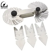 Conjunto de medidor de corte linha de parafuso, 4 unidades, medidor de corte, centro gage 55 & 60 graus Polegada & métrico medição ferramentas de torno