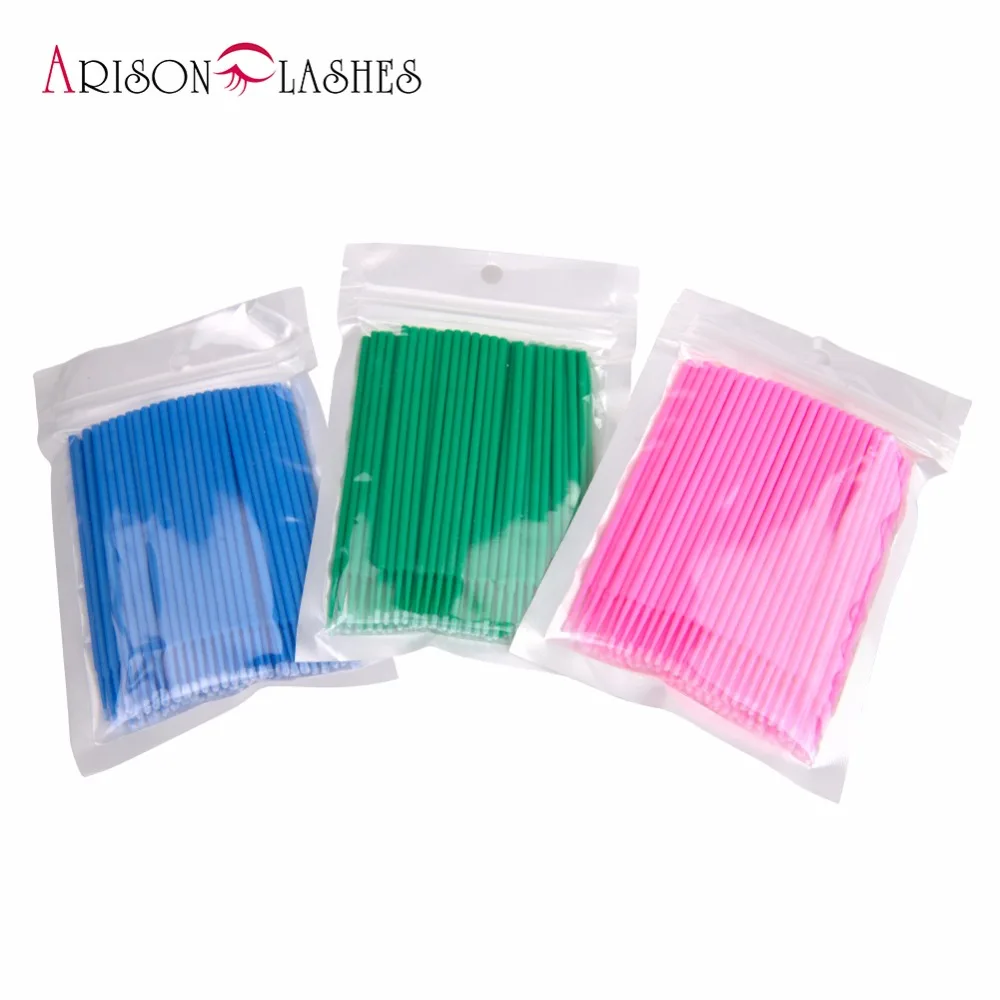 

New 500PCS/Pack Disposable Makeup Brushes Swab Microbrushes Eyelash Extension Tools Individual Lash Removing Tools Lint Free