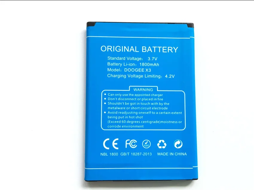 

Doogee x3 Battery Replacement High Quality Original 1800mAh Back-up Battery for Doogee x3 Mobile phone