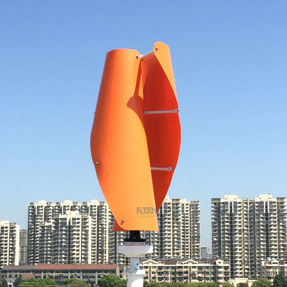 Ветряная Турбина 800 Вт стартовала на 1. 3 м белый оранжевый зеленый maglev ветряной генератор 800 Вт 24v48v вертикальный с MPPT