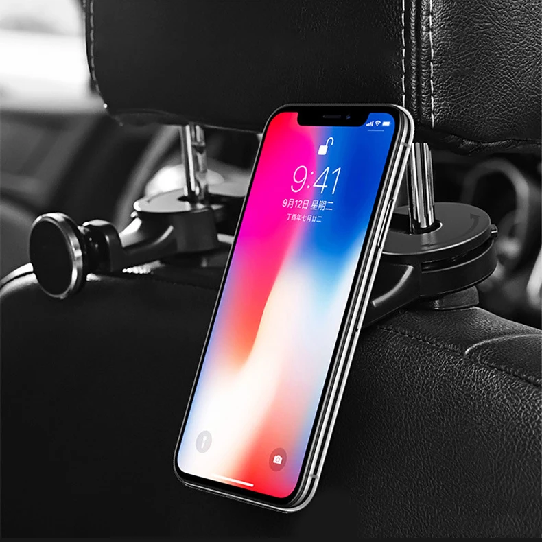 magnet Car Back Seat Headrest Mount Holder For iPad 2 34 Air 1 2 ipad mini 1234 SAMSUNG Mipad 2 Tablet PC Stands Bracket (2)