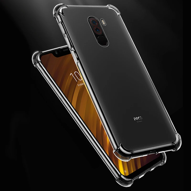 

Shockproof Clear Soft Case For Xiaomi Mi 8 A2 Lite A1 Mix 2 2S Mi9 SE Mi6 6X 5X Play Silicone Cover For Xiaomi Pocophone F1