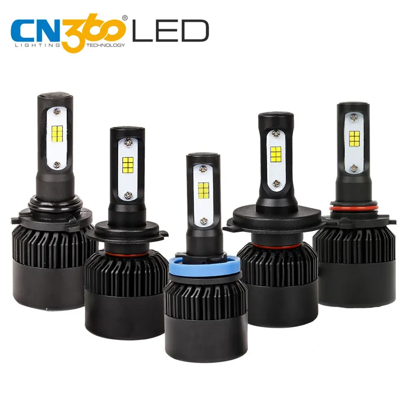 CN360 S2 N2 2 шт. H4 H7 H11 9006 9005 светодиодный чип CSP Автомобильные фары 8000LM 6000K Лампы 12 В 36 Вт