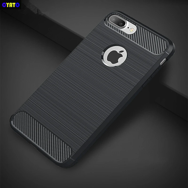 

Cytao Silicone Case For iphone 7 8 Plus 6S 6 5S iphone X Cases Carbon Fiber Soft TPU Cover Fitted Conque Case For iphone 6S Plus