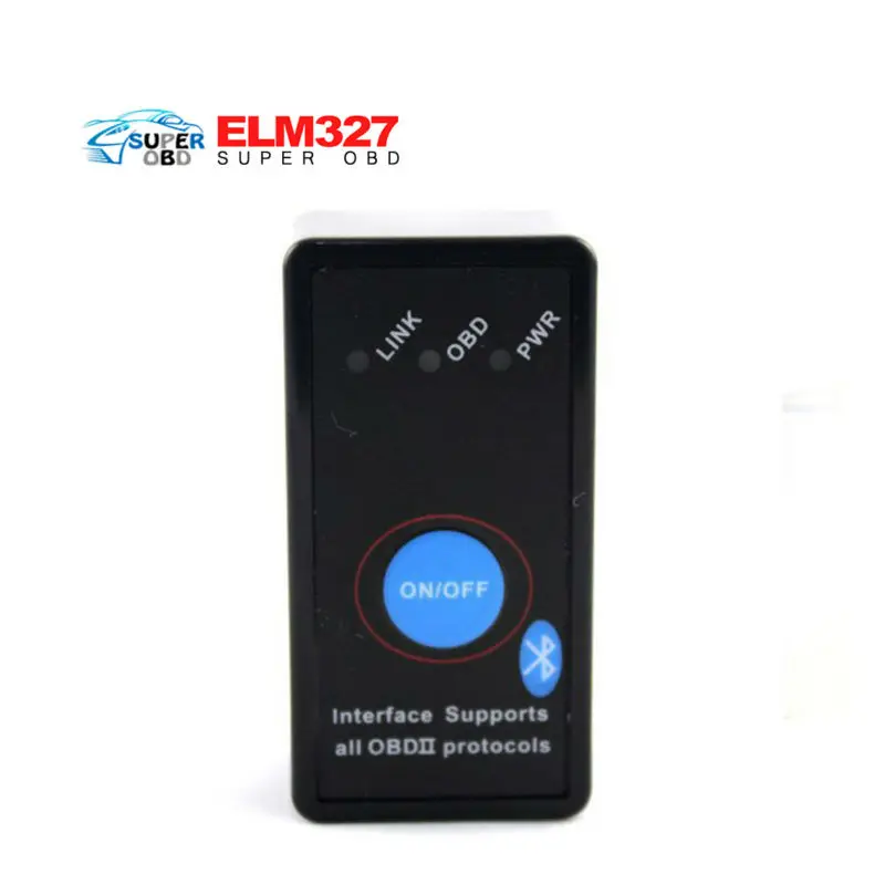 

2017 Top Sale Super Mini ELM327 Bluetooth With On/Off Power Switch ELM 327 OBD2 Diagnostic Scanner Support Multi-Brand Cars