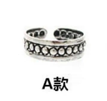 

New Celebrity Simple Retro Flower Design Adjustable Toe Ring Foot Jewelry