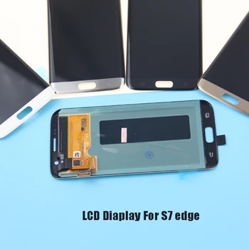 

Replacement LCD For SAMSUNG S7 Edge G935 G935F LCD Screen Repair Parts Black White Gold Silver