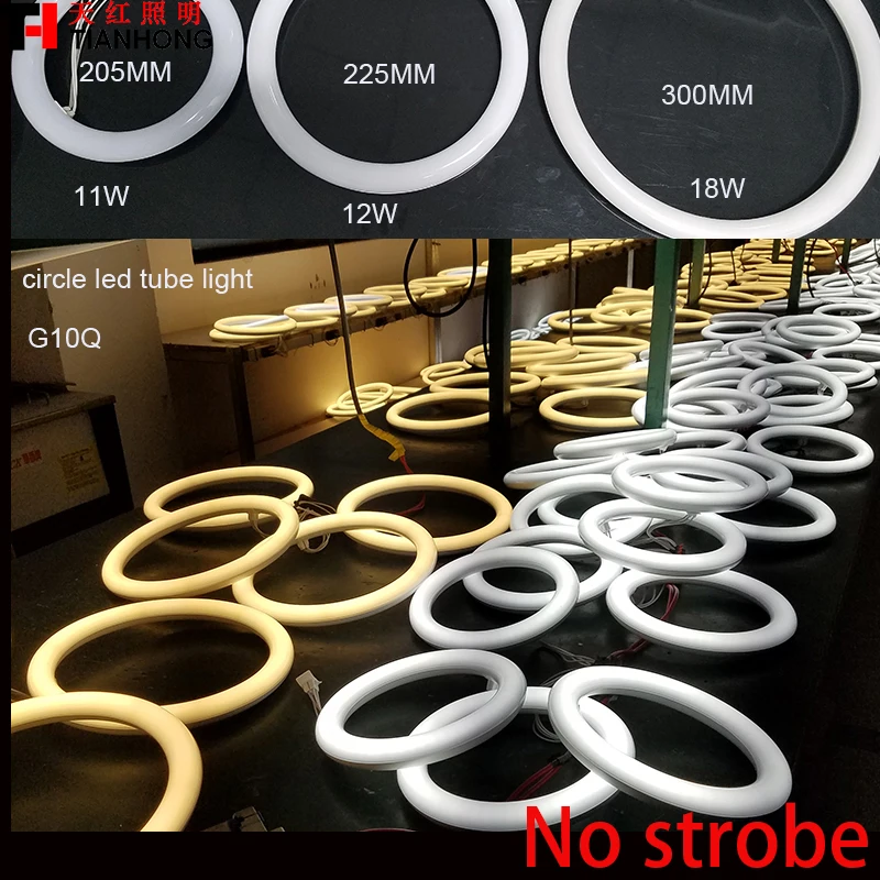 

AC85-265V G10Q T10 Aluminium die casting circle led tube light 11W led circular fluorescent tube free shipping 3 years warranty