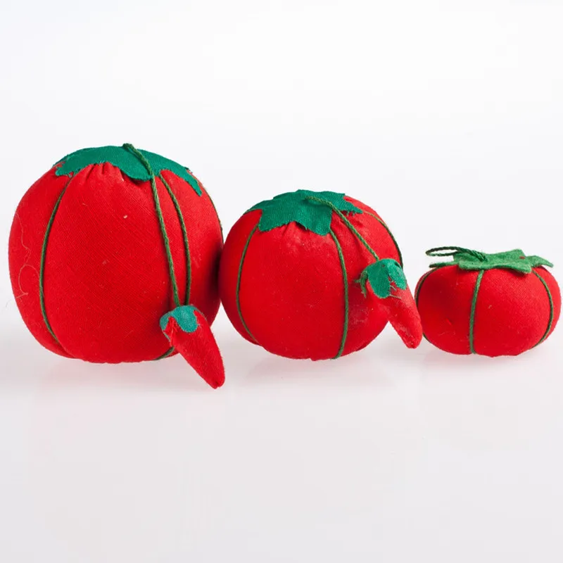 

DONYAMY DIY Craft Design Red tomatoes Needle Pin Cushion Holder Sewing Kit Pincushions