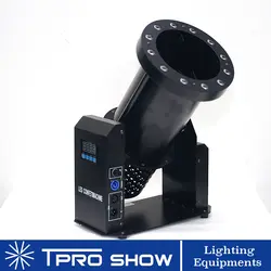 2019 RGB светодиодный конфетти машина красочные Бумага Shooter 1500 W пушки Confettis DMX Управление для Свадебная вечеринка освещение сценическое