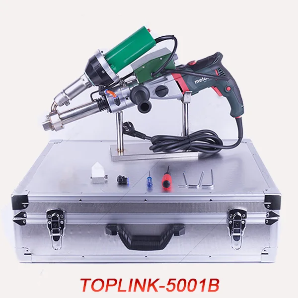 220 В TOPLINK-5001B HDPE/PP/экструдер для ПЭ пластиков пайки пластиковых экструзионных сварочных аппаратов горячего воздуха полуавтоматический сварочный пистолет для труб - Цвет: Package 2