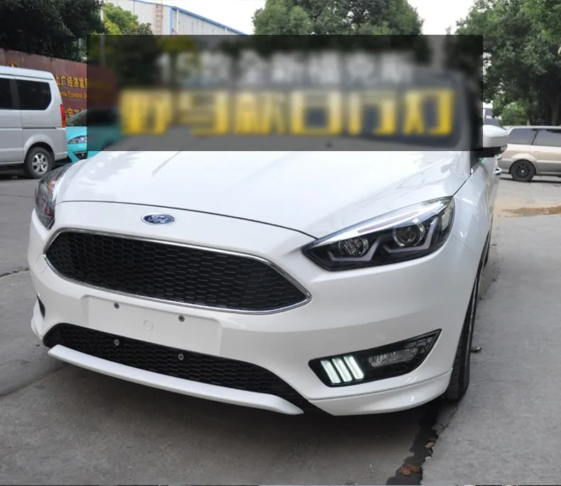 Автомобильный Стильный чехол на голову для Ford Focus, фары, светодиодный фонарь, DRL Объектив, двойной луч, биксенон, автомобильные аксессуары