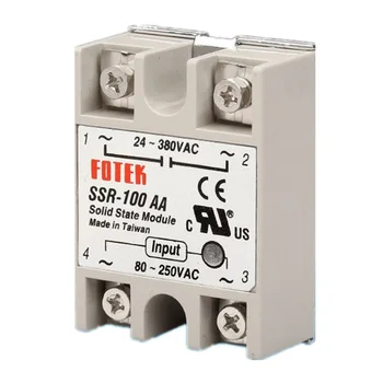 

Solid State Relay Module SSR-100AA 100A /250V 3-32V DC Input 24-380VAC Output Hot Selling