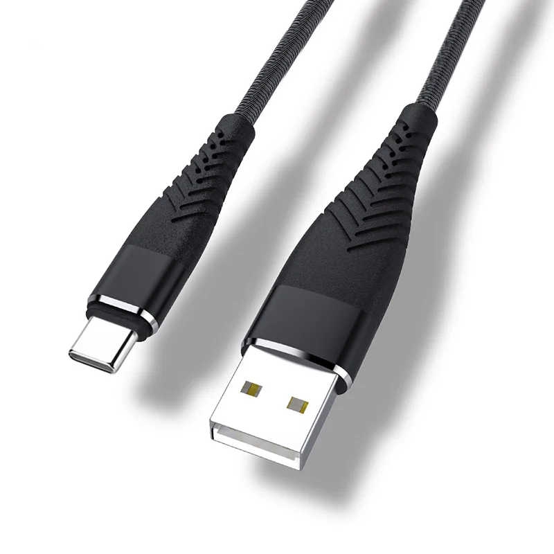 20 см, 1 м, 2 м, 3 м, кабель usb type-C для зарядного устройства samsung S9, S8 Plus, Redmi Note 7, huawei, быстрая зарядка, USB-C, длинный провод - Цвет: Черный