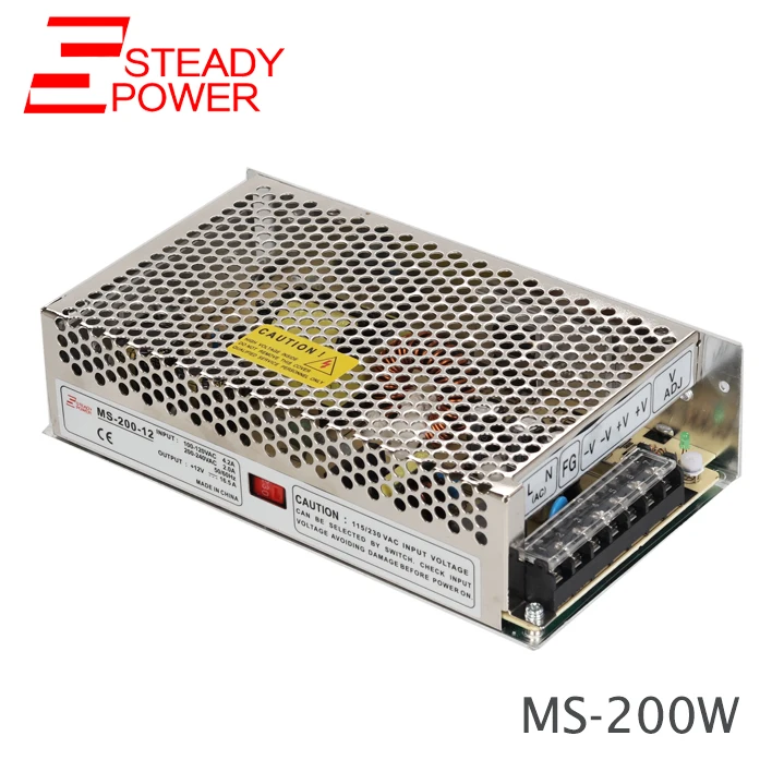Meanwell стиль 200 Вт Мини Размеры smps плате 24 Вольт 8 Ампер ac dc питание модуль MS-200-24