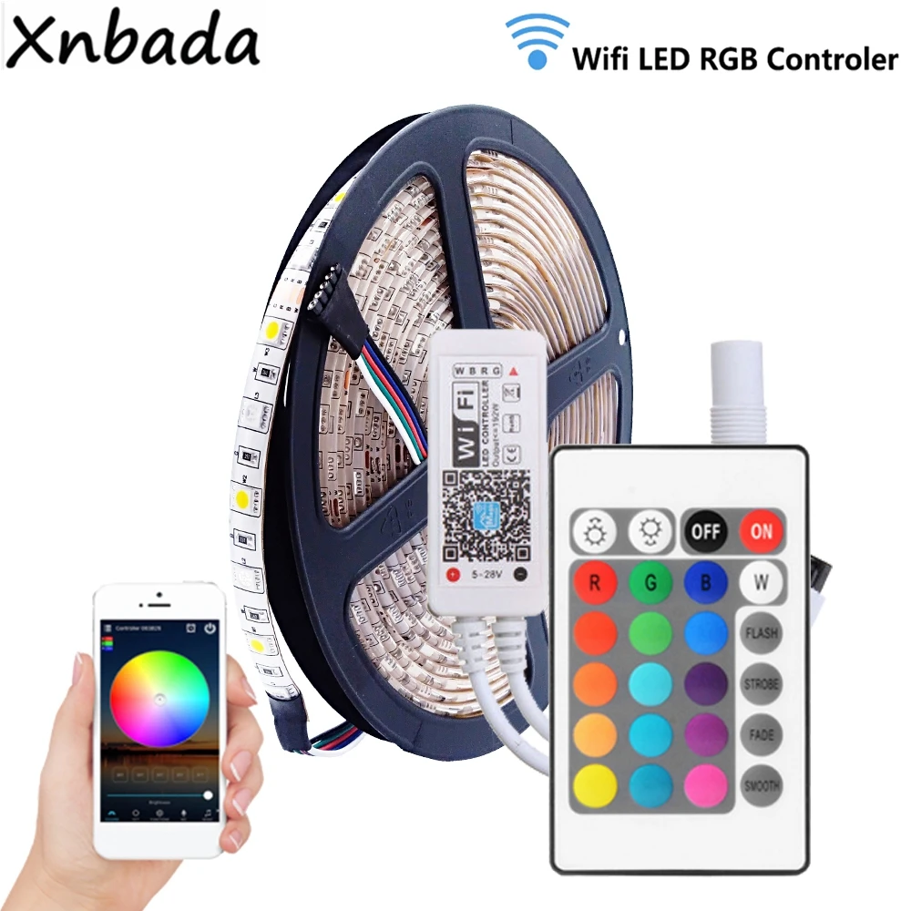 Светодиодная лента RGBWW 5050SMD 60 светодиодов/м гибкий светильник Волшебный дом Wi Fi RGBW
