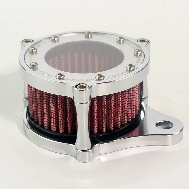 Мотоцикл модифицированный хромированный CNC алюминиевый винтажный воздухозаборник фильтр очиститель для Harley Sportster XL 883/1200 2004