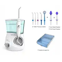 Oral water Dental Flosser Irrigator, V600G 10 Levels Oral irrigator + 5 tips + box + 2 nasal nozzles, water pick tooth clean