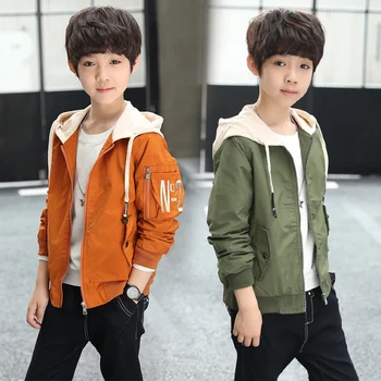 

Kids Toddler Boy Jacket Coat Spring Autumn Hooded Windbreaker Outfits Children Outerwear Costume Baby Clothes Blazer Clothing